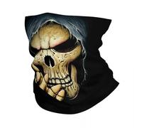 Chaleur d’hiver Horreur personnalisée Mort Bandana Hiver Cou Cache-cou Femmes Coupe-vent Wrap Visage Écharpe Halloween Gothique Squelette Gaiter Bandeau