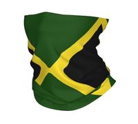 Chaleur d’hiver, Jamaïque Pays Jamaïque Drapeau jamaïcain Bandana Cou Écharpe imprimée Multi-usage Cyclisme Écharpe Randonnée Pêche Unisexe Toute la saison