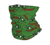 Chaleur d’hiver Pepe The Peepo Emote Bandana Cou Cache-cou Écharpe Visage Imprimé Couvre-chef Chaud Randonnée Pêche Unisexe Adulte Hiver