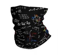 Chaleur d’hiver Personnalisé Geek Physique Équations Bandana Cou Gaiter Ski Course Wrap Écharpe Math Science Professeur Géométrique Cadeau Cagoule Warmer