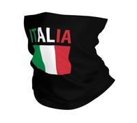 Chaleur d’hiver Personnalisé Italie Drapeau Cou Gaiter Femmes Hommes UV Écran Facial Hiver Italien Fier Bandana Écharpe pour le cyclisme