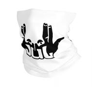 Chaleur d’hiver personnalisé Jul Français Rappeur Hip Hop Hiver Cou Cache-Cou Femmes Coupe-vent Wrap Visage Écharpe pour Ski Guêtre Bandeau