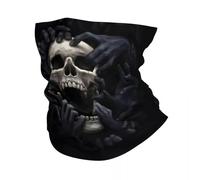 Chaleur d’hiver Personnalisé Mauvaises mains Cou Gaiter Femmes Hommes Hiver Halloween Gothique Squelette Bandana Écharpe pour Ski