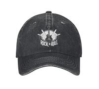 Chaleur d’Hiver, Rock 'n' Roll Guitare AC Geste de la Main Casquette de Baseball Mode en détresse lavé Snapback Chapeau Unisexe en Plein Air Été Doux Chapeaux Casquette