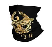 Chaleur d’hiver Vintage or Empire romain byzantin aigle emblème Hiver Cou plus Hommes coupe-vent Wrap Visage Écharpe Ski Rome SPQR Gaiter Bandeau