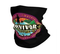 Chaleur de l’hiver, Custom Reality TV Survivor Philippines Tour de cou Femmes Hommes Coupe-vent Hiver Bandana Écharpe pour le cyclisme