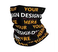 Chaleur de l’hiver Personnalisez votre design ici Bandana Tour de cou Visage Écharpe Couverture Personnalisé Personnalisé Logo Imprimé Bandeau Tube Cagoule