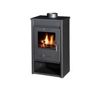 Chaleur Élégante et Efficace : Poêle à Bois V05 Deluxe LG Noir Haute Performance de Classe Énergétique A+