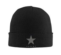 Chaleur hivernale, Blackstar Rock Chapeaux de Musique Bonnets d’Automne Hiver Casquette Chaude Bonnet Acrylique féminin Masculin
