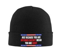 Chaleur hivernale, ce n’est Pas Parce Que tu ES offensé Que tu as Raison Liberté Justice pour Les Bonnets Bonnets tricotés Casquettes de Sport d’Automne