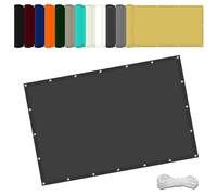 Chaleur Net Ombrage pour Tonnelle 1.6 x 4.5 m UV Protection avec Oeillets Tissu Polyester Multi Couleur et Taille Toile Imperméable La Couverture VéGéTale Serre Pergola, Gris Foncé