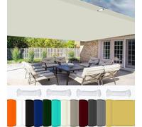 Chaleur Net Ombrage pour Tonnelle 1.8 x 2.8 m 98% UV Protection,Polyester, Voile d'ombrage Jardin Filet avec Oeillets avec Cordons pour Pergola, Fleurs, Patio Lawn., Ivoire