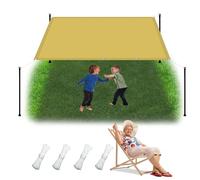Chaleur Net Ombrage pour Tonnelle 4 x 4 m UV Protection avec Oeillets Tissu Polyester Multi Couleur et Taille Toile Imperméable pour Piscine Voitures Camping Patio, Couleur Crème