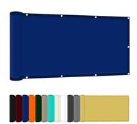 Chaleur Net Ombrage pour Tonnelle 80 x 350 cm Tissu Polyester UV Protection avec Oeillets Filet Protection Solaire pour Fête Piscine Et Plage en Plein Air, Bleu Foncé