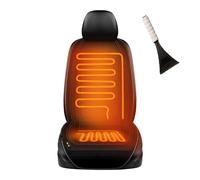 Chaleureux Antidérapant Pelle à neige incluse Winter Siege Chauffant Voiture Applicable à tous les modèles,Black-SingleseatA