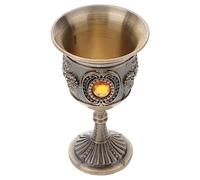 Chalice Goblet Wine Goblet, Altar Chalice Witchcraft Cup Copper Water Offering Bowl Alloy Vintage Chinese Wine Glasses Retro Drinking Communion Cups Bronze