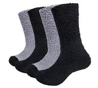 Chalier Cozy 4 Paires Chaussette Hommes Hiver, Chaussettes Chaudes, Épaisse Chaussettes Pour Femme Hommes Taille Unique