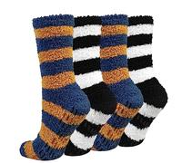 Chalier Cozy 4 Paires Chaussette Hommes Hiver, Chaussettes Chaudes, Épaisse Chaussettes Pour Femme Hommes Taille Unique