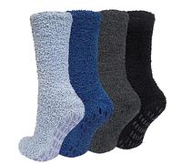 Chalier Cozy 4 Paires Chaussette Hommes Hiver, Chaussettes Chaudes, Épaisse Chaussettes Pour Femme Hommes Taille Unique