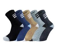 Chalier Cozy Colorway Lot de 5 paires de chaussettes douillettes pour homme,Classiques, épaisses et chaudes,Chaussettes d'hiver douces et confortables, Multicolore 3, taille unique