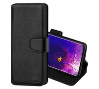 CHALK & HIDE - Étui Portefeuille en Cuir Véritable pour Oppo Find X5 Pro, Housse Concevoir avec Fentes CB et Fermeture Magnétique Coque - Noir