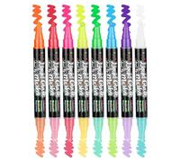 Chalk Markers Liquid - Double Ended Erasable Whiteboard Writing Supplies, Window Chalk Markers with Smooth Ink Flow, Creative Tools, Wedding Signs, Fun Educational Supplies for Kids Home Kitchen