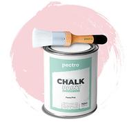 Chalk Paint 750ml + Brosse Spéciale - Peinture à la Craie pour Meuble - Deco Maison et Vintage - Effet Craie (Rose Pastel)