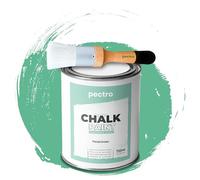 Chalk Paint 750ml + Brosse Spéciale - Peinture à la Craie pour Meuble et Deco Maison Vintage - Effet Craie (Vert Pastel)