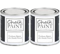 CHALK PAINT - SANS PONCER COLORE FACILEMENT TOUS LES MATÉRIAUX, transparent (250 ml) - Produit professionnel (Lot de 2)