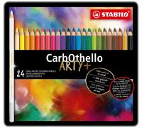 Chalk-Pastel Pencil - STABILO CarbOthello - ARTY+ - Tin of 24 - Assorted Colours