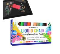 Chalk Pens, Reversible Tip Markers, Erasable Glass Board Writing Set, 6mm