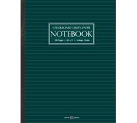 Chalkboard-Green Paper Notebook | College Ruled | 100 Pages | 8.5" x 11" | Softcover: Ideal for Gel Pens, White & Metallic Ink | Great for Work, School, Journaling or Creative Writing