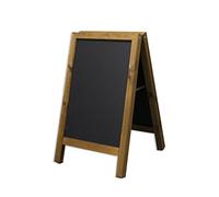 Chalkboards UK Ces marqueurs Standard Britannique en A Tableau Noir/Tableau Noir Affichage de Trottoir, Bois, chêne foncé, 75 x 45 x 5 cm