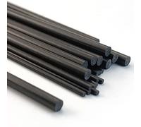 CHALKE Tige Ronde en Fibre De Carbone, 20/10/5PCS Dia 1MM 2MM 3MM 4MM 5MM 6MM 0.5M Accessoire Composite Bricolage Léger Haute Résistance for Avion RC Longueur 500mm (Color : 20Pcs 2.5x500mm)