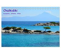 Chalkidiki: Kassandra, Sithonia, Athos (Tischkalender 2026 DIN A5 quer), CALVENDO Monatskalender: Strände, Landschaften, Klöster auf Chalkidiki