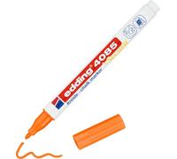 edding 4085 Marqueur craie liquide - orange fluorescent - 10 feutres craie liquide - 1-2 mm - feutre craie effacable pour écrire sur les vitres,le verre - feutre craie ardoise aux couleurs opaques