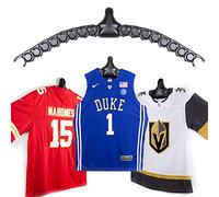 ChalkTalkSPORTS JerseyGenius - Le meilleur cintre pour tous les t-shirts pour s'adapter à n'importe quel maillot de sport, cintre et cintre mural polyvalent - os-00271-cts, Single, Noir
