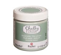 Rayher Chalky Finish peinture craie faite à base d eau peinture à la craie pour un style shabby-chic, vintage & maison de campagne peinture pour meubles 118 ml pour env. 2,7 m² vert menthe