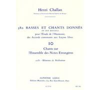 380 BASSES ET CHANTS DONNES VOL.10:CHANTS SUR NOTES ETRANG.10B REALISATION