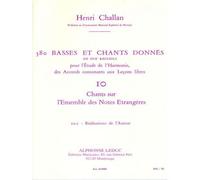 CHALLAN H. - 380 BASSES ET CHANTS DONNES VOL.10C REALISATION