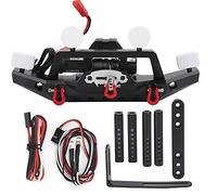 Challe de parent avant RC avant en fer avec treuil et liquide de treuil électrique à lampe LED pour TRAXXAS TRX4 Axial Scx10 II noir 180 mm