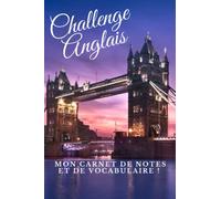 Challenge anglais carnet de notes et vocabulaire