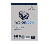 Challenge Cahier double 210 x 130 mm Livre des factures - triple exemplaire Unité Triplicate Invoice Book