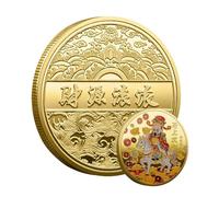 Challenge Coin, Chinese Year of The Horse Souvenir Coin | Travel-Friendly Luck Charm for Teens Boys Husband Daughter Girls Family Wife Youth Son Friends Women