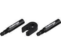 Challenge Kit d'Extension de Valve Alloy Valve Extender Kit noir 31.5 mm