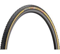 Challenge Tires Grifo Pro Tubeless 700c X 33 Mm Gravel Tyre Doré 700C x 33 Black / Brown