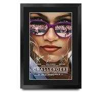 Challengers 2024 Affiche de Film Dédicacée Encadrée A3 Cadeau Cinéma