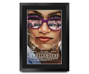Challengers 2024 Affiche de Film Dédicacée Encadrée A3 Cadeau Cinéma