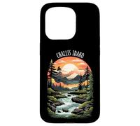 Challis, Idaho, États-Unis, Scenic Mountain, Style rétro, Coucher de Soleil Coque pour iPhone 15 Pro