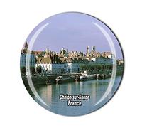 Chalon-sur-Saone Aimant de réfrigérateur en cristal souvenir de la France